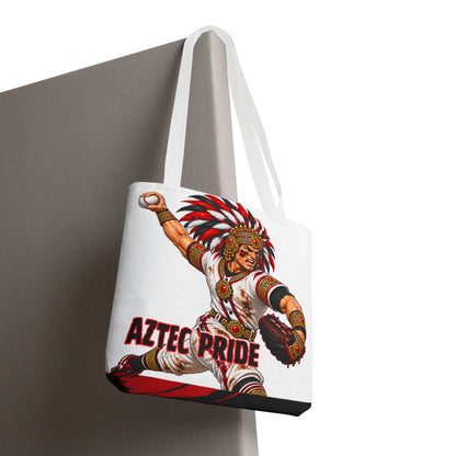 Aztec Baseball Savage Warrior Tote Bag