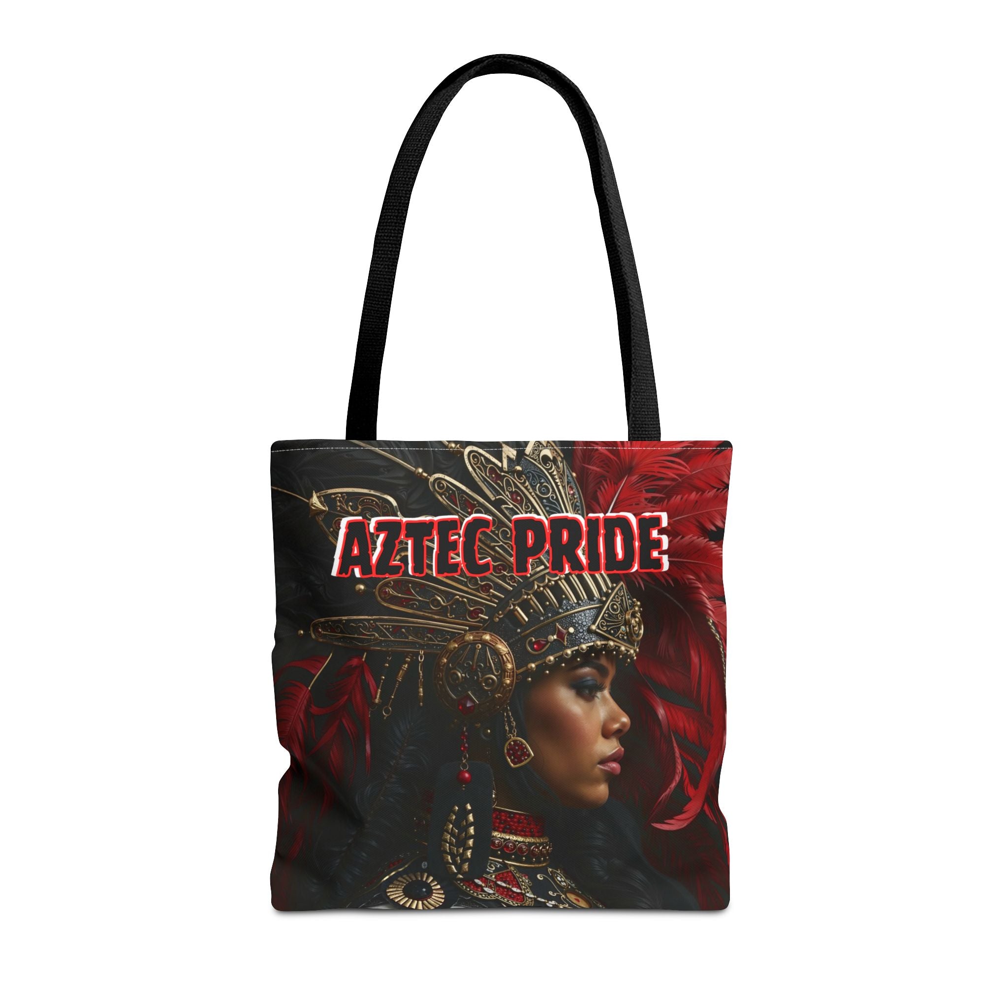 Aztec Lioness Queen Tote Bag – Aztec-Inspired Reusable Shopping Bag | GringoArte