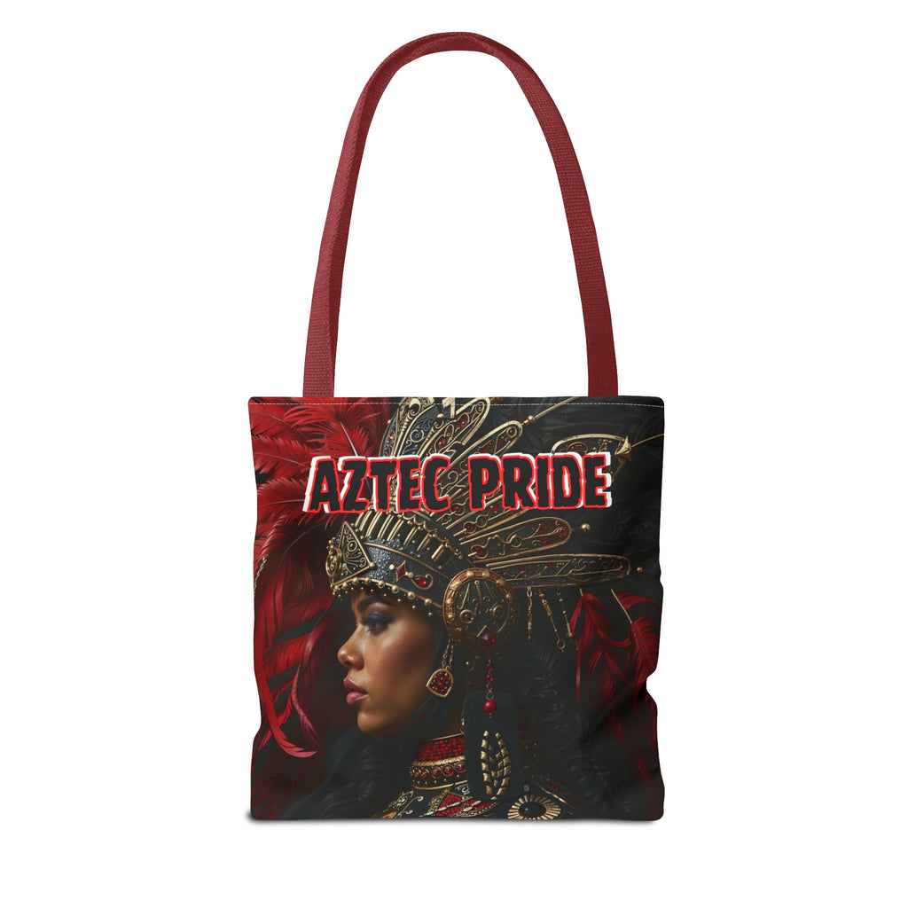 Aztec Lioness Queen Tote Bag – Aztec-Inspired Reusable Shopping Bag | GringoArte