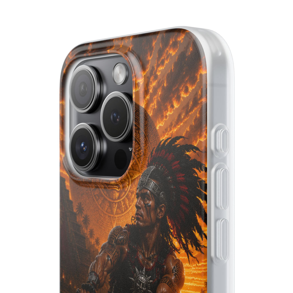 Aztec Wakeboard Male Warrior – Flexi Phone Case (iPhone & Samsung • Clear TPU • Made & Shipped in the USA • 🚚 FREE USA Shipping • Personalized Option)