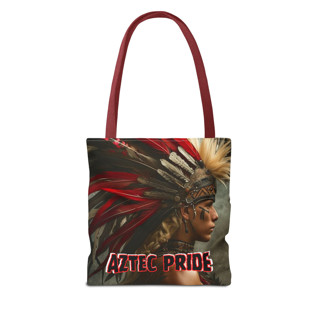Aztec Storm Warrior Tote Bag – Aztec-Inspired Reusable Shopping Bag | GringoArte
