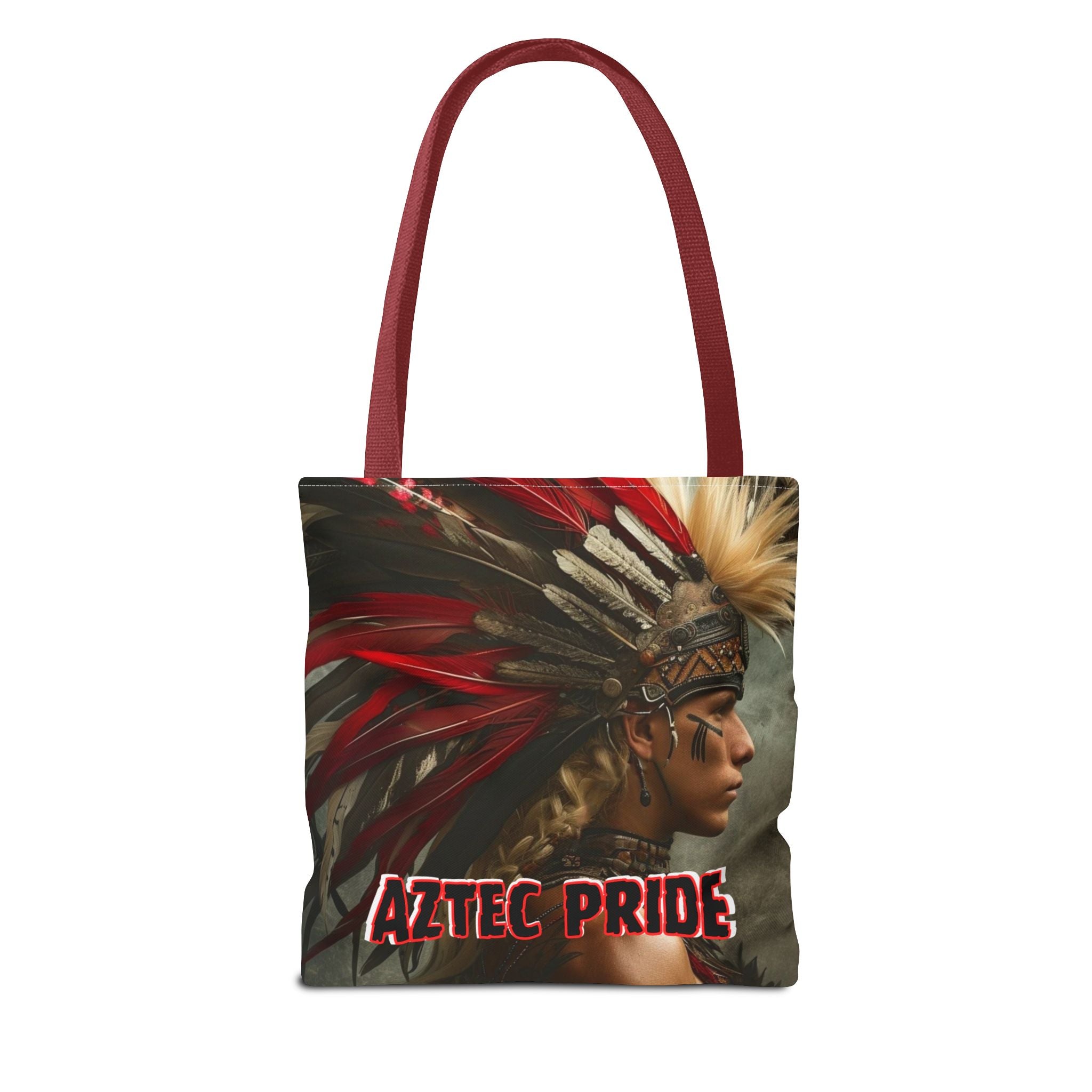 Aztec Storm Warrior Tote Bag – Aztec-Inspired Reusable Shopping Bag | GringoArte
