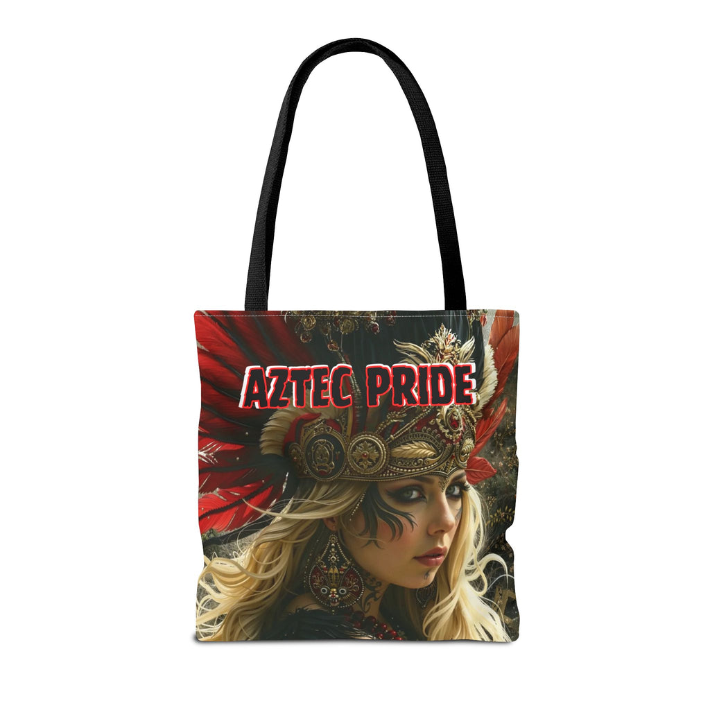 Aztec Fireheart Queen Tote Bag – Aztec-Inspired Reusable Shopping Bag | GringoArte