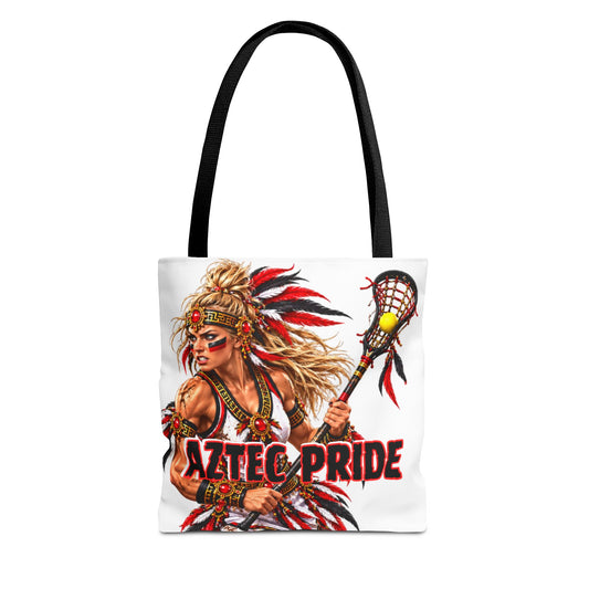 Aztec Lacrosse Savage Female Warrior Tote Bag
