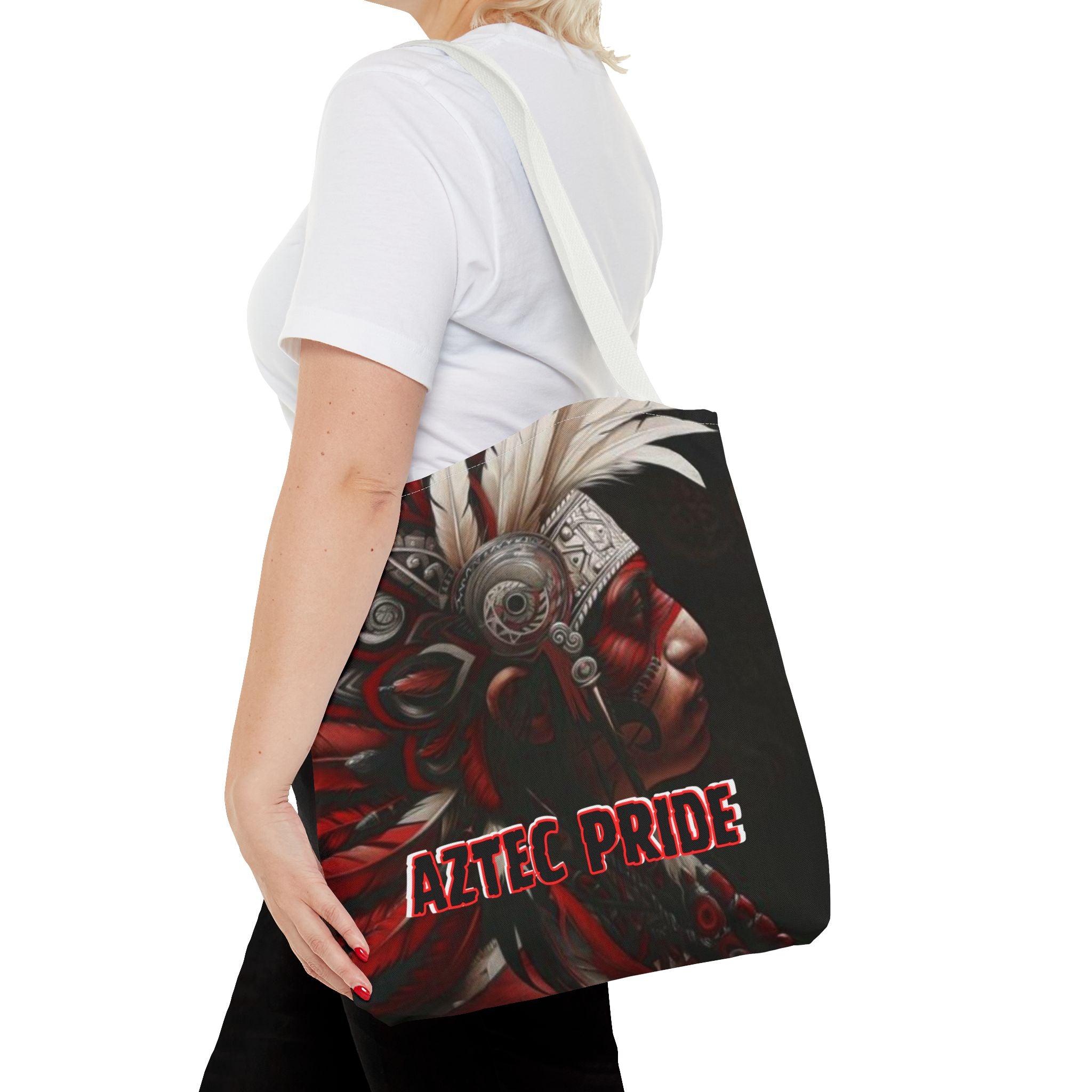 Aztec Warrior King Tote Bag – Aztec-Inspired Reusable Shopping Bag | GringoArte