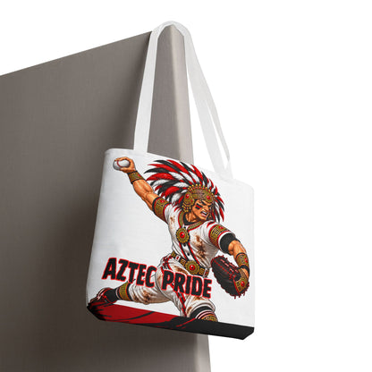 Aztec Baseball Savage Warrior Tote Bag