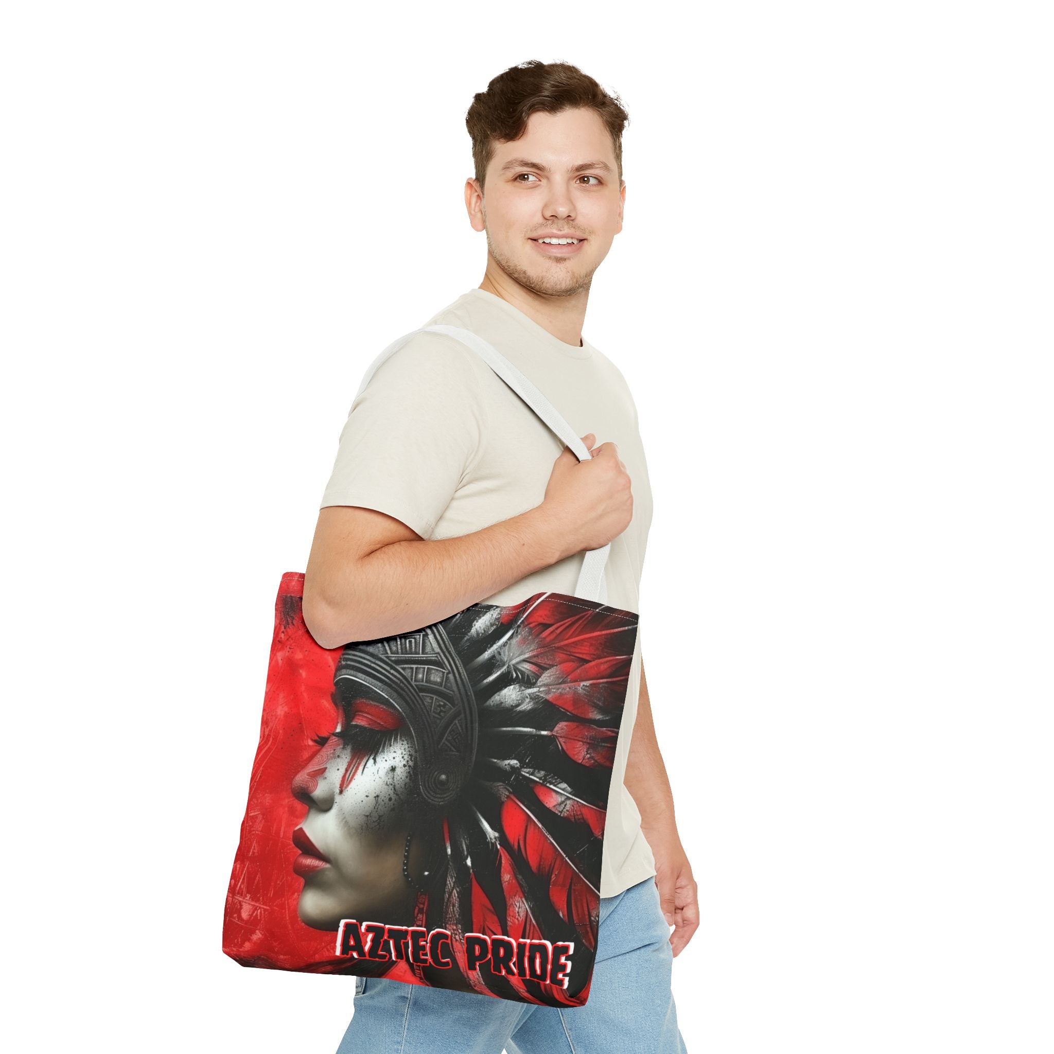 Aztec Fearless Goddess Tote Bag – Aztec-Inspired Reusable Shopping Bag | GringoArte