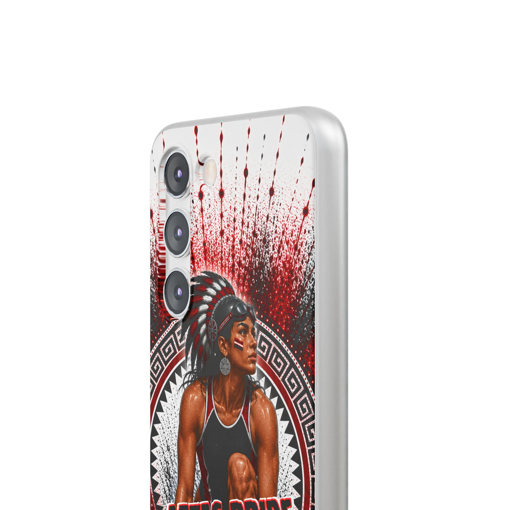 Aztec Swim & Dive Warrior – Flexi Phone Case (iPhone & Samsung • Clear TPU • Made & Shipped in the USA • 🚚 FREE USA Shipping • Personalized Option)