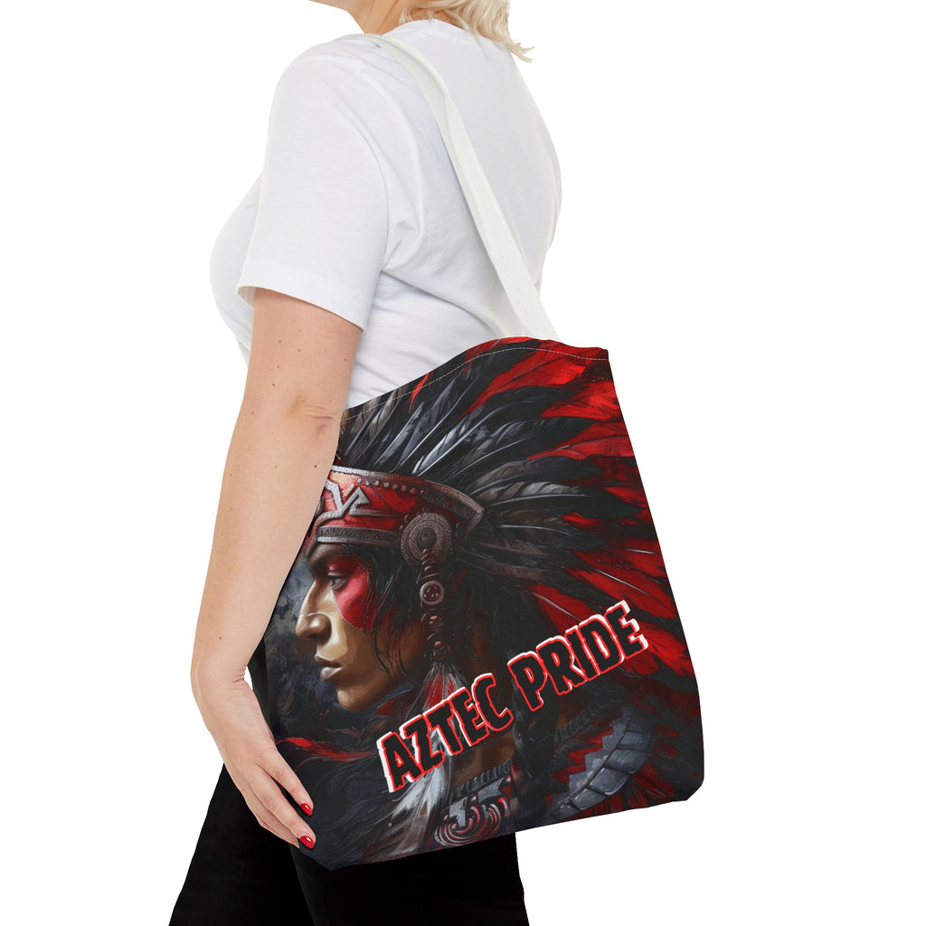 Aztec Silent Warrior Tote Bag – Aztec-Inspired Reusable Shopping Bag | GringoArte