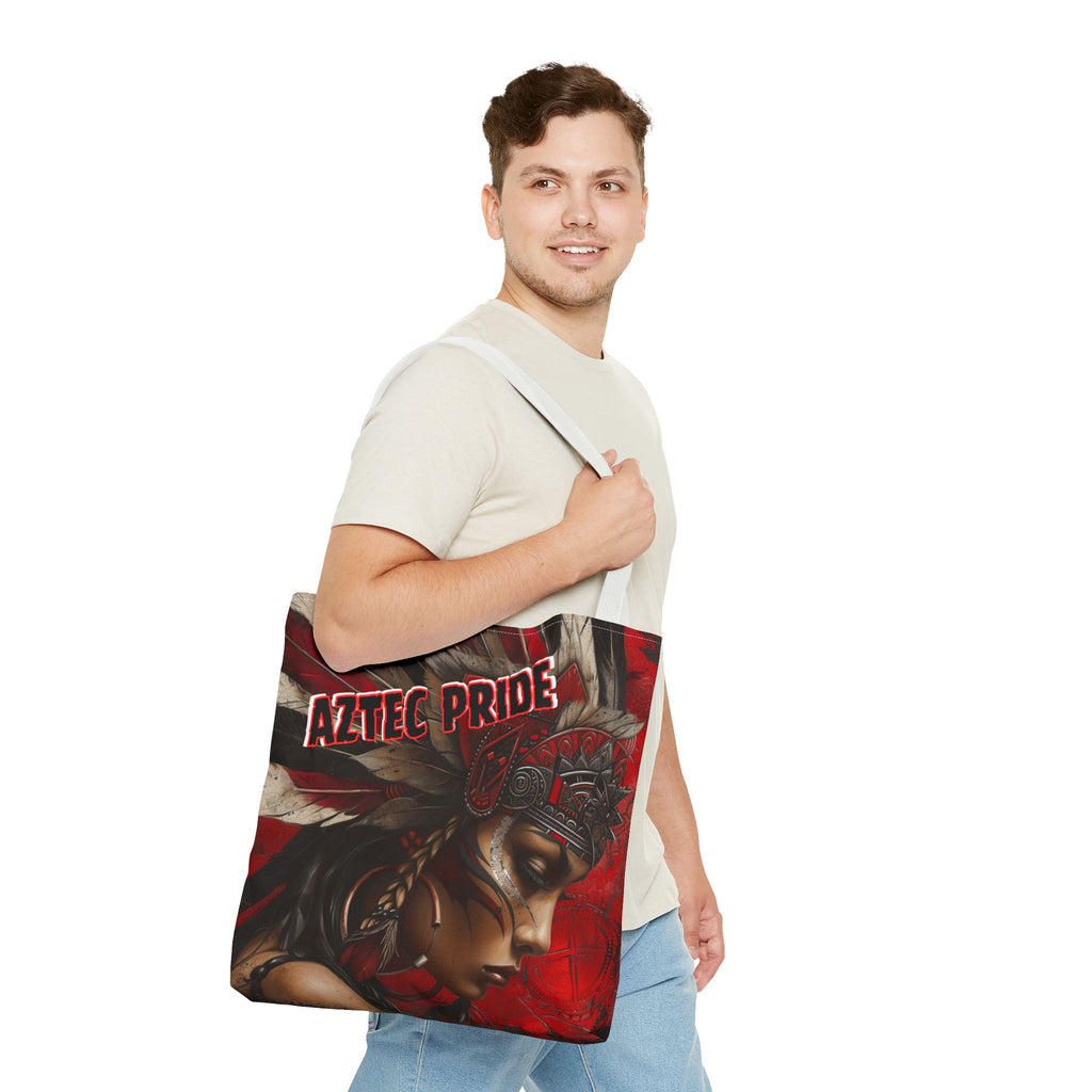 Aztec Sun Goddess Tote Bag – Aztec-Inspired Reusable Shopping Bag | GringoArte