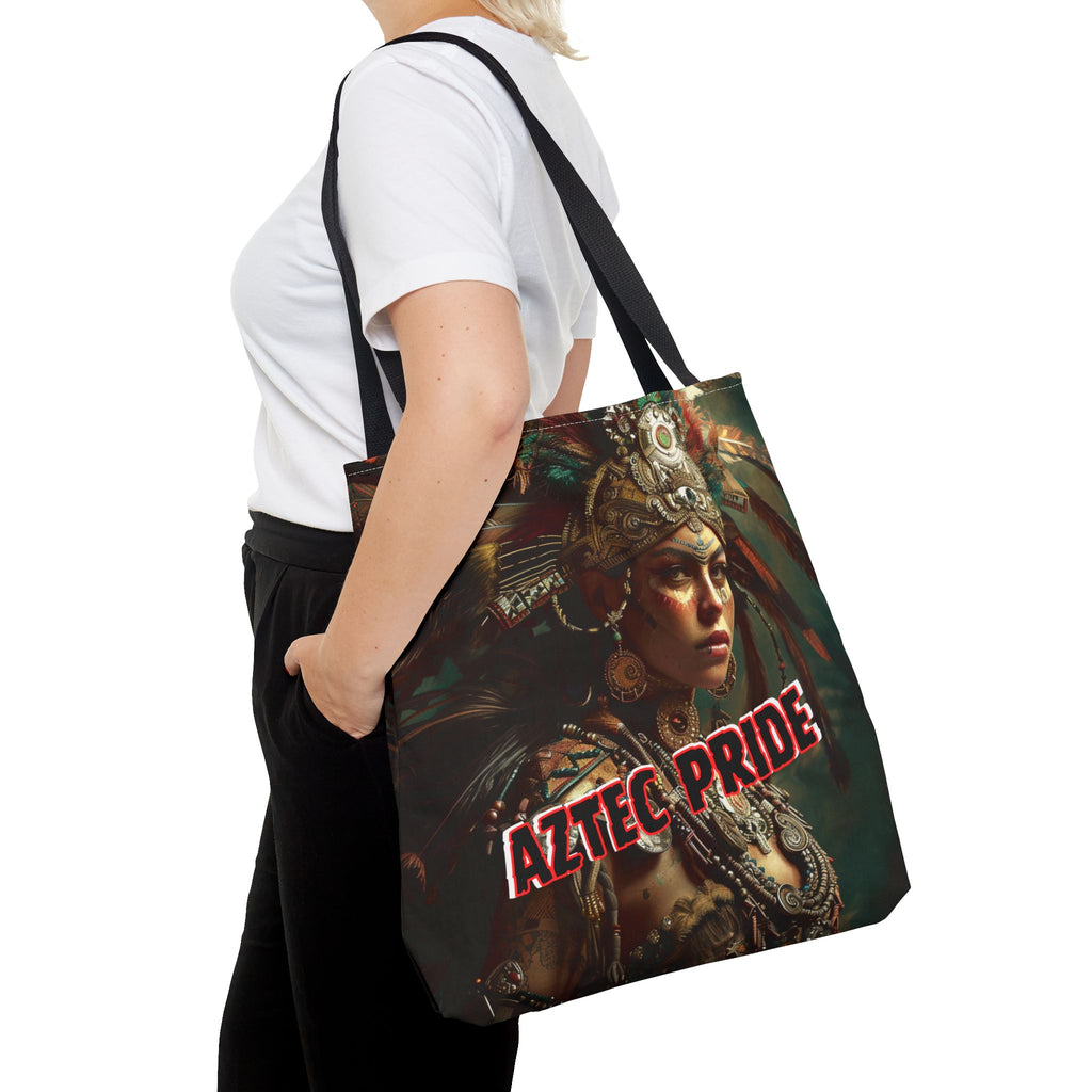Aztec Warrior Goddess Tote Bag – Aztec-Inspired Reusable Shopping Bag | GringoArte