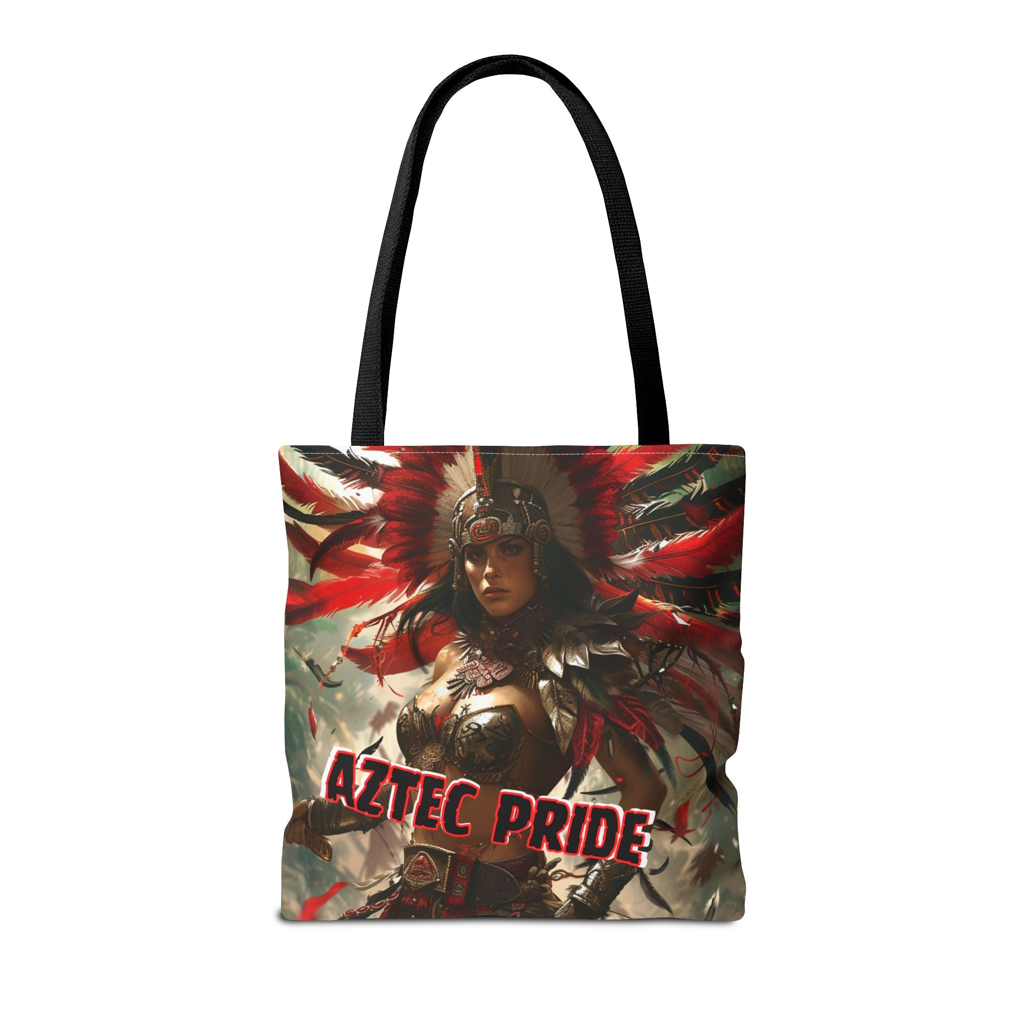 Aztec Blood Feather Goddess Tote Bag – Aztec-Inspired Reusable Shopping Bag | GringoArte