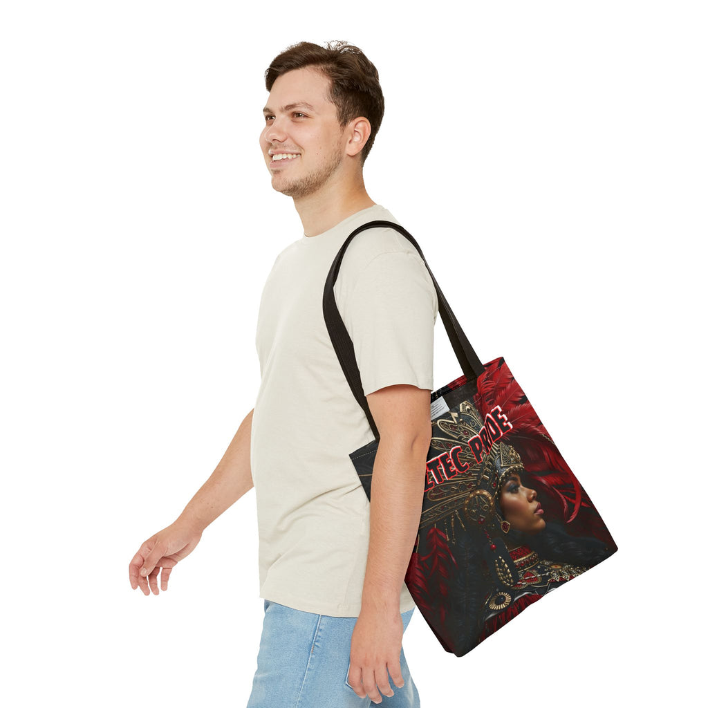 Aztec Lioness Queen Tote Bag – Aztec-Inspired Reusable Shopping Bag | GringoArte