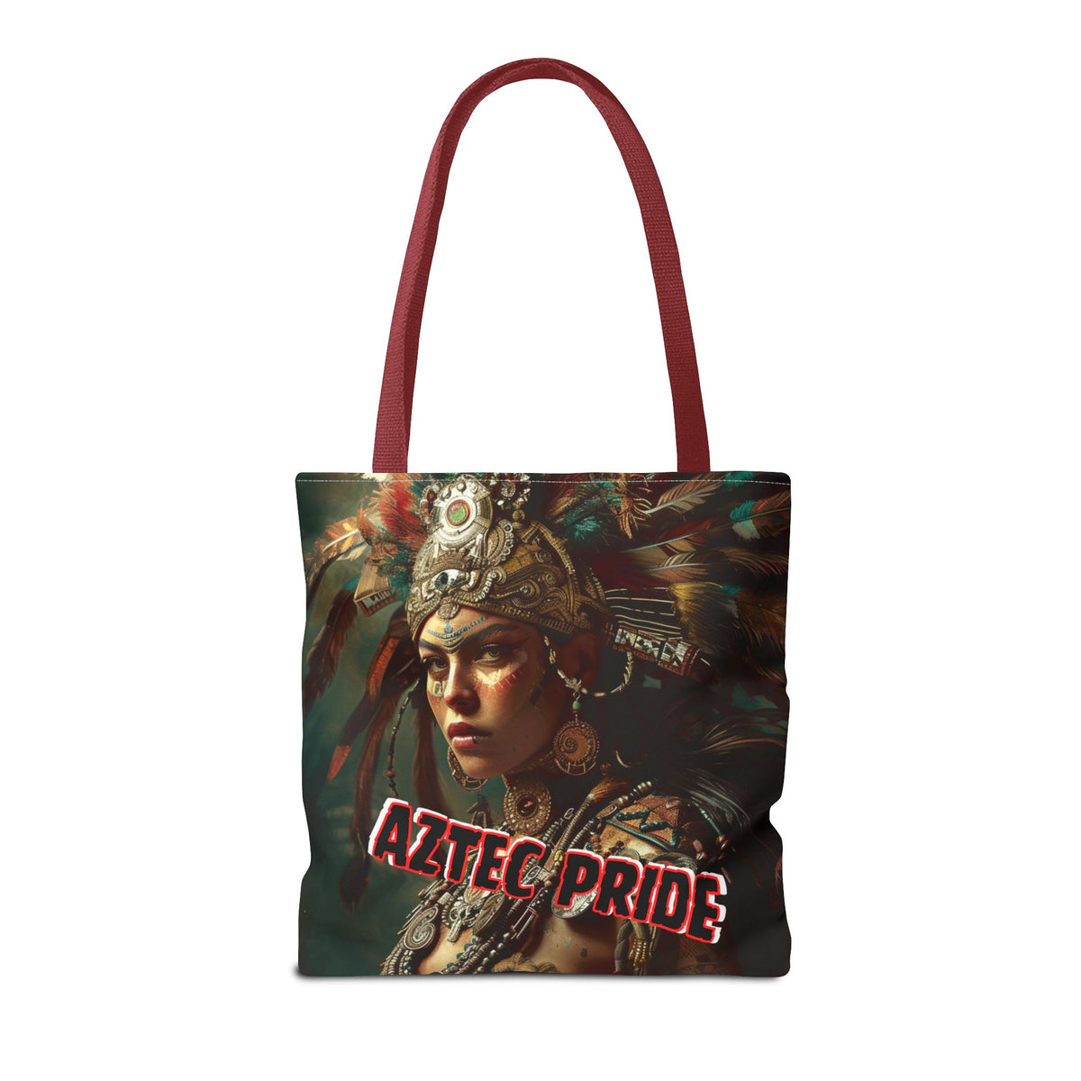 Aztec Warrior Goddess Tote Bag – Aztec-Inspired Reusable Shopping Bag | GringoArte