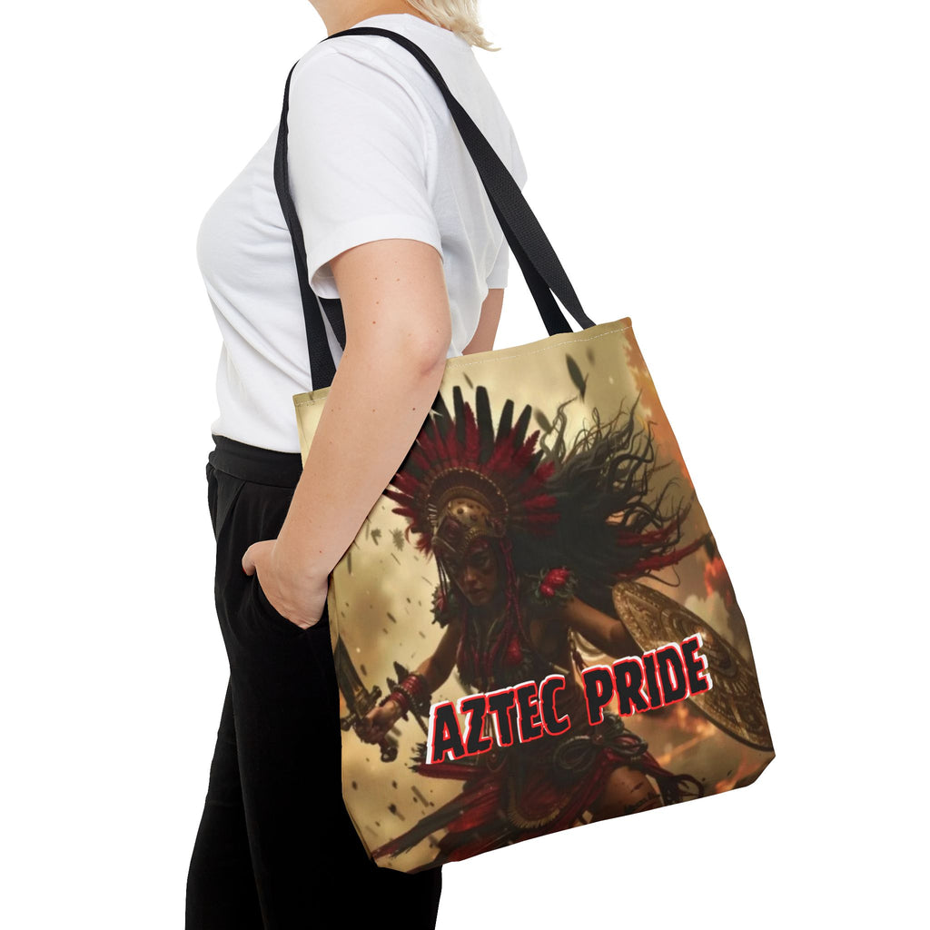 Aztec Bloodwar Queen Tote Bag – Aztec-Inspired Reusable Shopping Bag | GringoArte