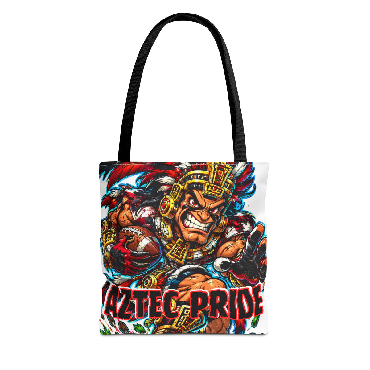 Aztec Football Savage Warrior Tote Bag