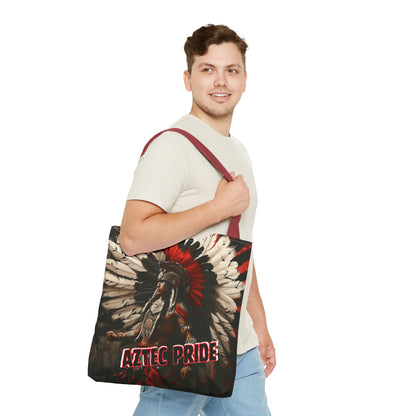 Aztec Fierce Warrior Tote Bag – Aztec-Inspired Reusable Shopping Bag | GringoArte