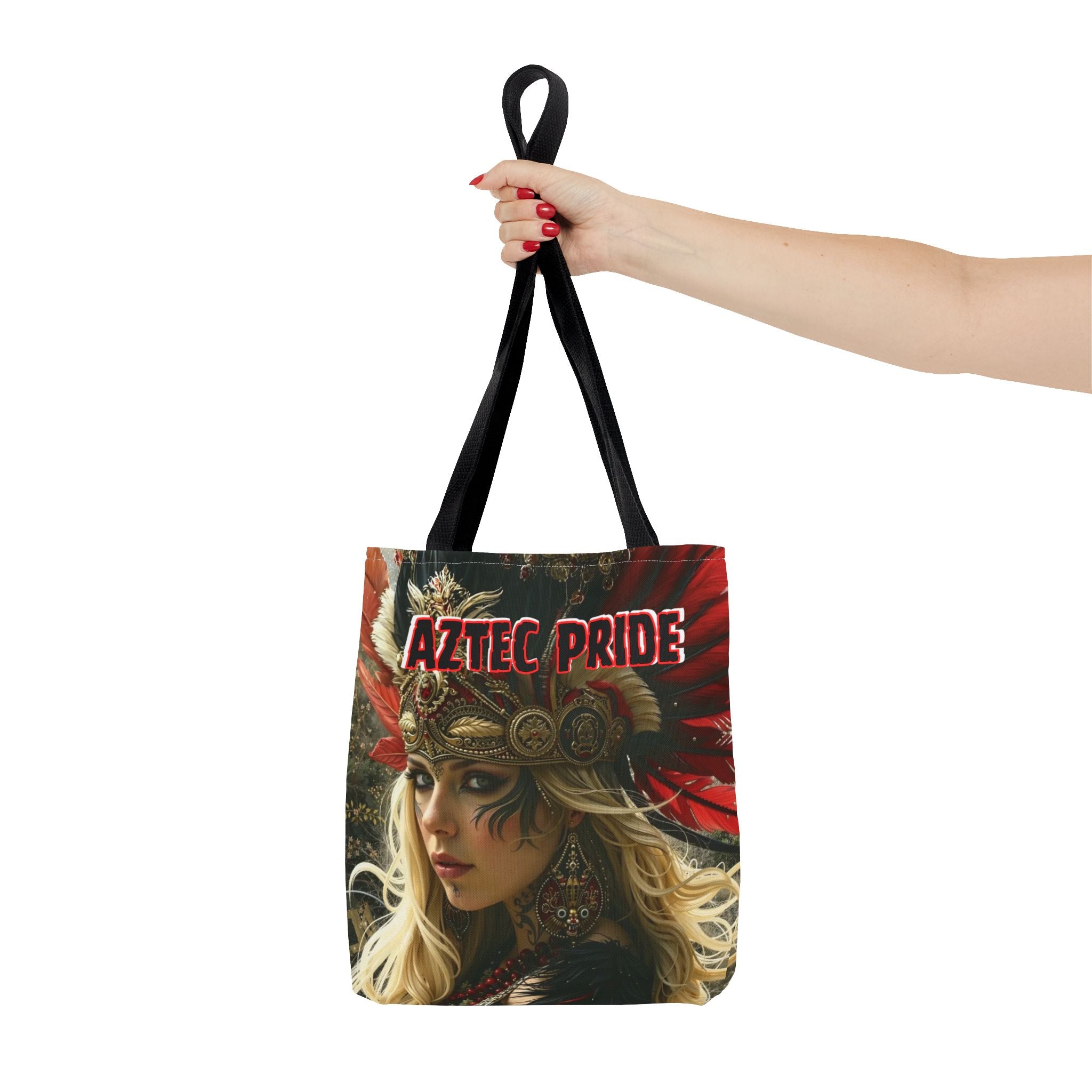 Aztec Fireheart Queen Tote Bag – Aztec-Inspired Reusable Shopping Bag | GringoArte