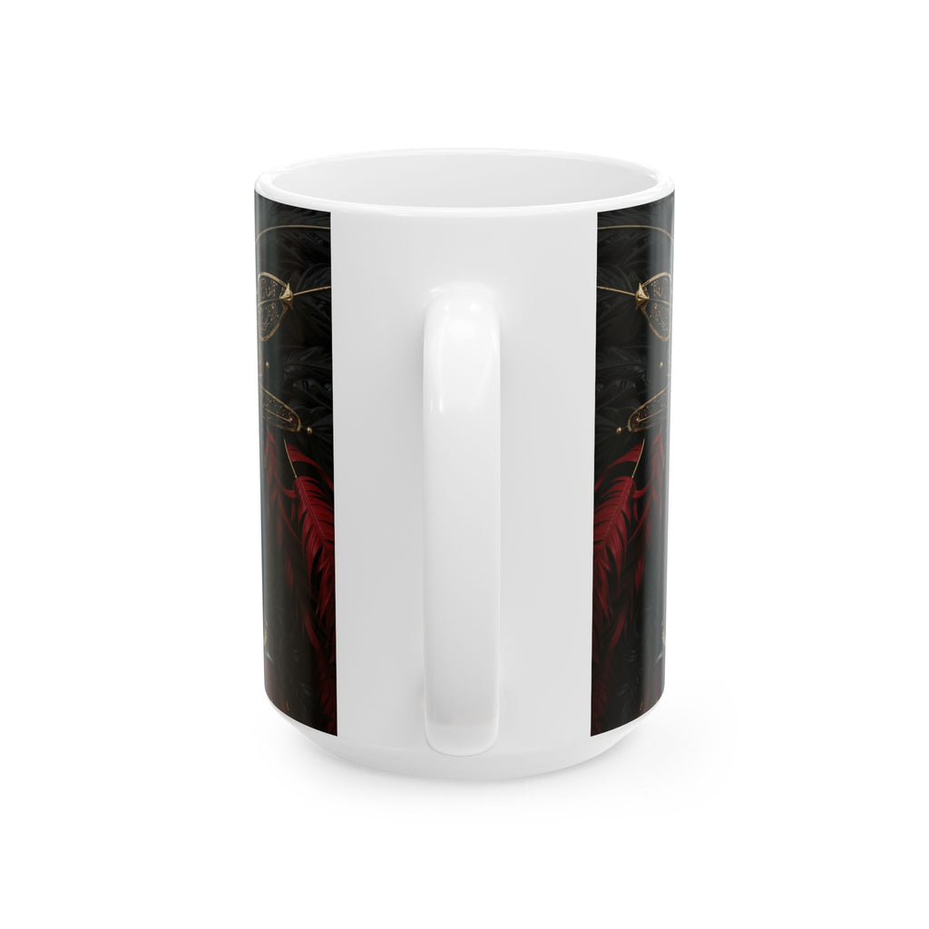 Aztec Lioness Queen – Ceramic Mug (11oz, 15oz • Dishwasher & Microwave Safe • Made in USA • Personalized Option)