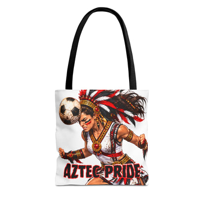 Aztec Soccer Savage Female Warrior Tote Bag