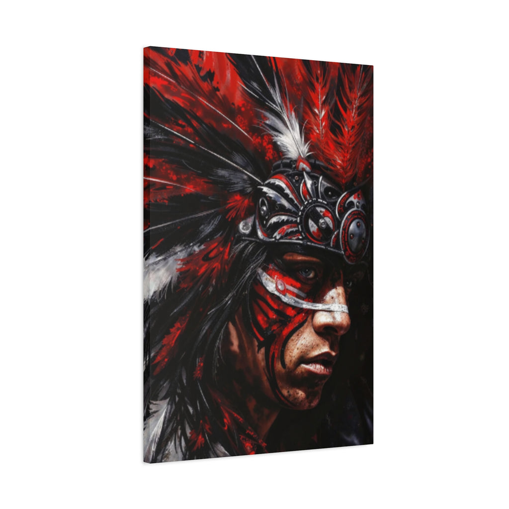 Aztec King of Kings – Bold Aztec Wall Art Canvas