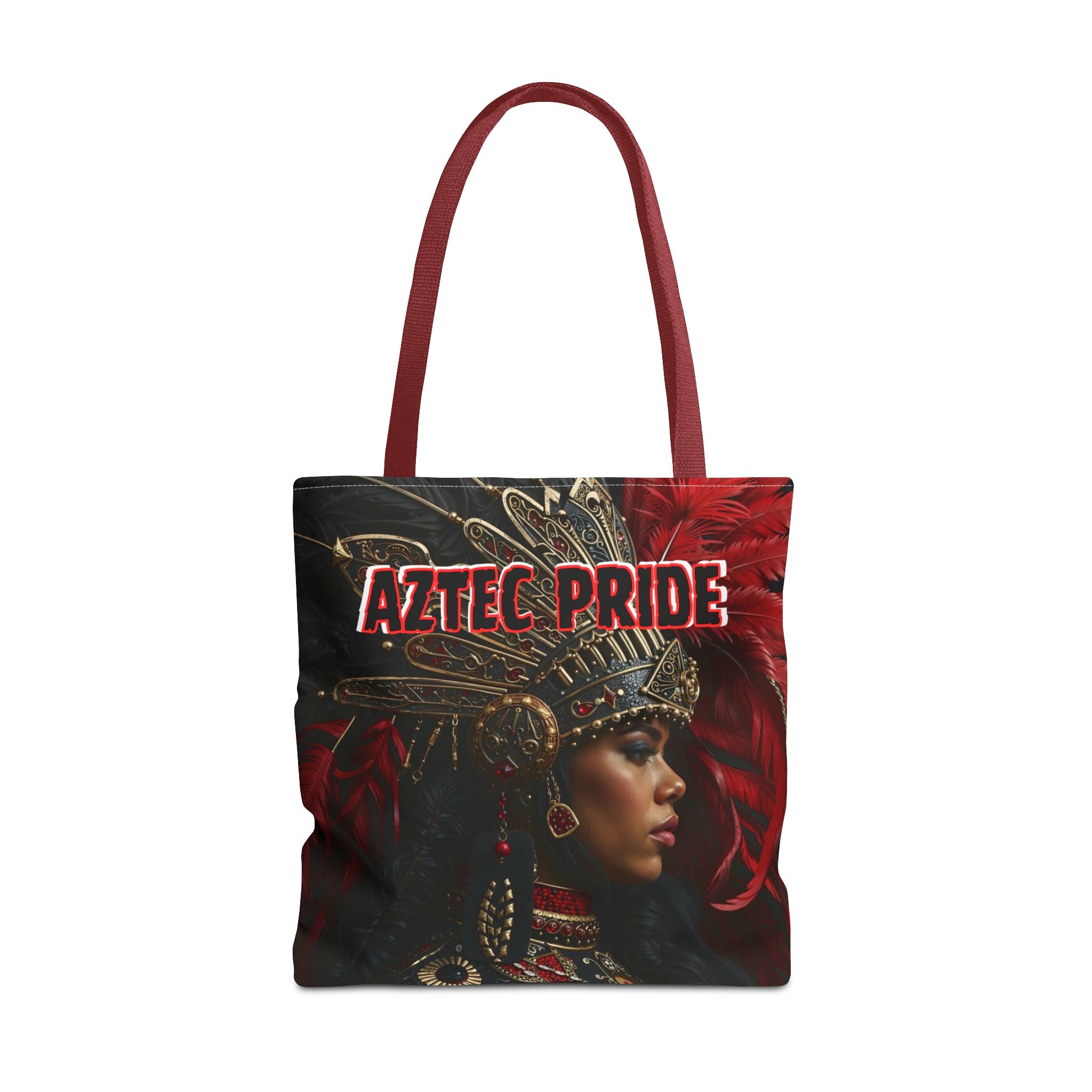 Aztec Lioness Queen Tote Bag – Aztec-Inspired Reusable Shopping Bag | GringoArte