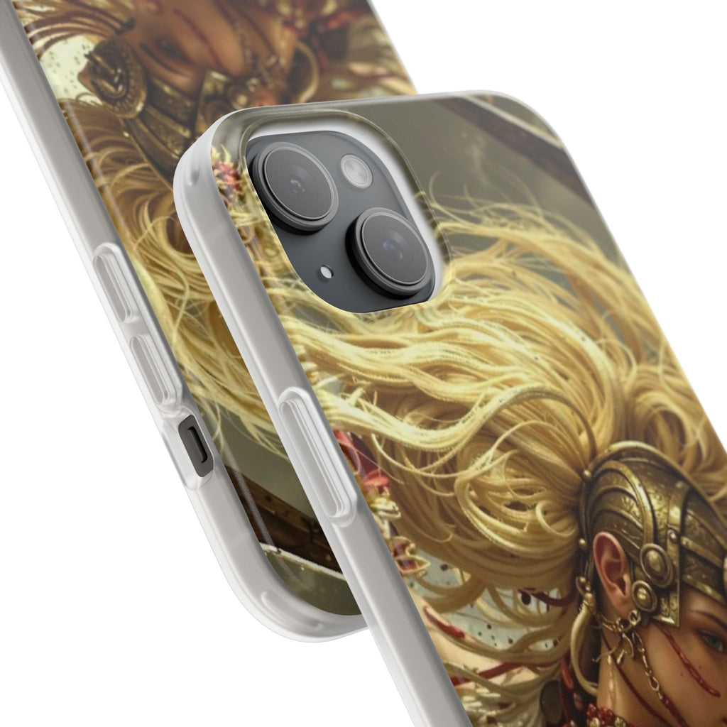 Aztec Iron Queen – Flexi Phone Case (iPhone & Samsung • Clear TPU • Made in USA • Personalized Option)