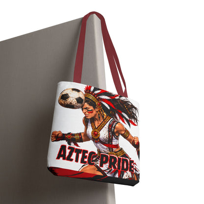Aztec Soccer Savage Female Warrior Tote Bag