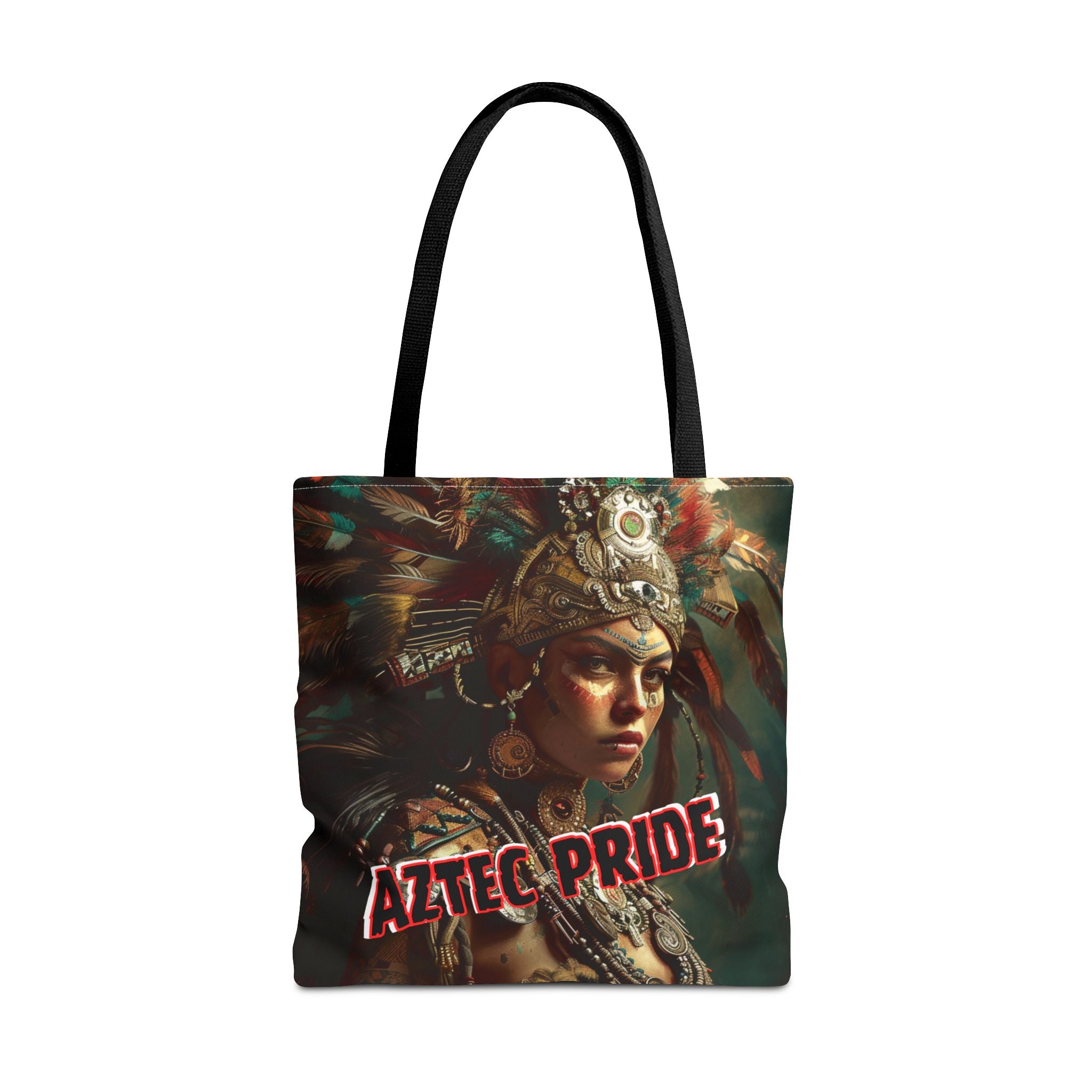 Aztec Warrior Goddess Tote Bag – Aztec-Inspired Reusable Shopping Bag | GringoArte