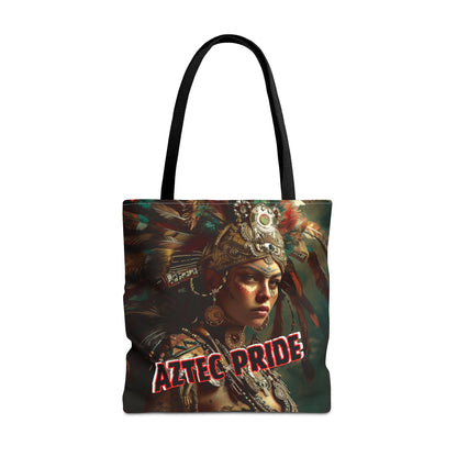 Aztec Warrior Goddess Tote Bag – Aztec-Inspired Reusable Shopping Bag | GringoArte