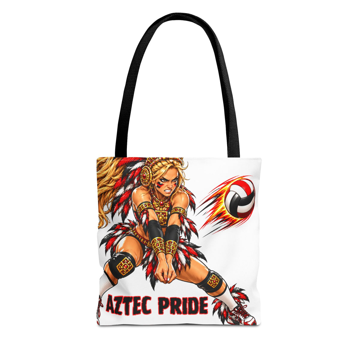 Aztec Volleyball Savage Warrior Tote Bag