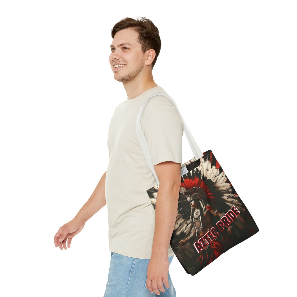 Aztec Fierce Warrior Tote Bag – Aztec-Inspired Reusable Shopping Bag | GringoArte