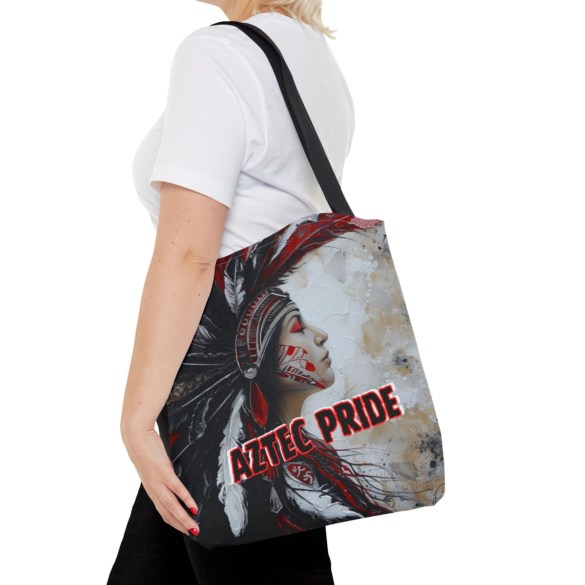 Aztec Silent Goddess Tote Bag – Aztec-Inspired Reusable Shopping Bag | GringoArte
