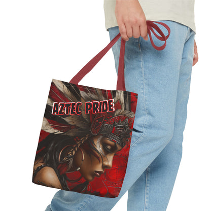 Aztec Sun Goddess Tote Bag – Aztec-Inspired Reusable Shopping Bag | GringoArte