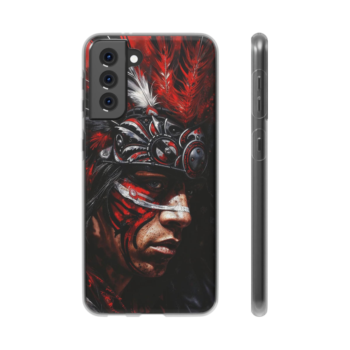 Aztec King of Kings – Flexi Phone Case (iPhone & Samsung • Clear TPU • Made in USA • Personalized Option)