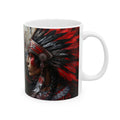 Aztec Silent Warrior – Ceramic Mug (11oz, 15oz • Dishwasher & Microwave Safe • Made in USA • Personalized Option)