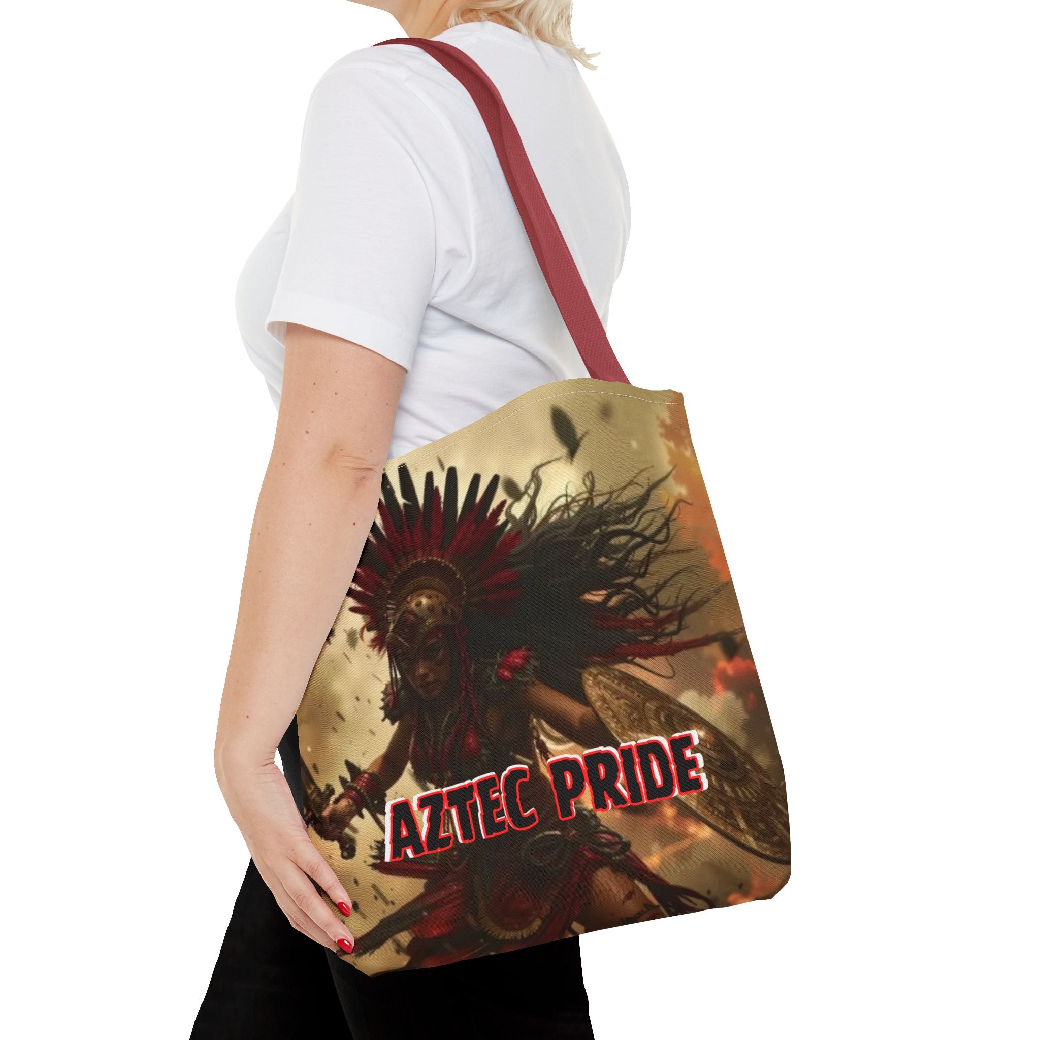 Aztec Bloodwar Queen Tote Bag – Aztec-Inspired Reusable Shopping Bag | GringoArte