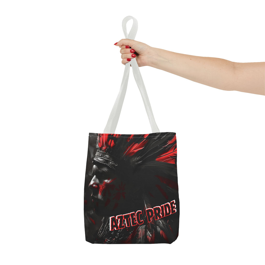 Aztec Jaguar Warrior Tote Bag – Aztec-Inspired Reusable Shopping Bag | GringoArte