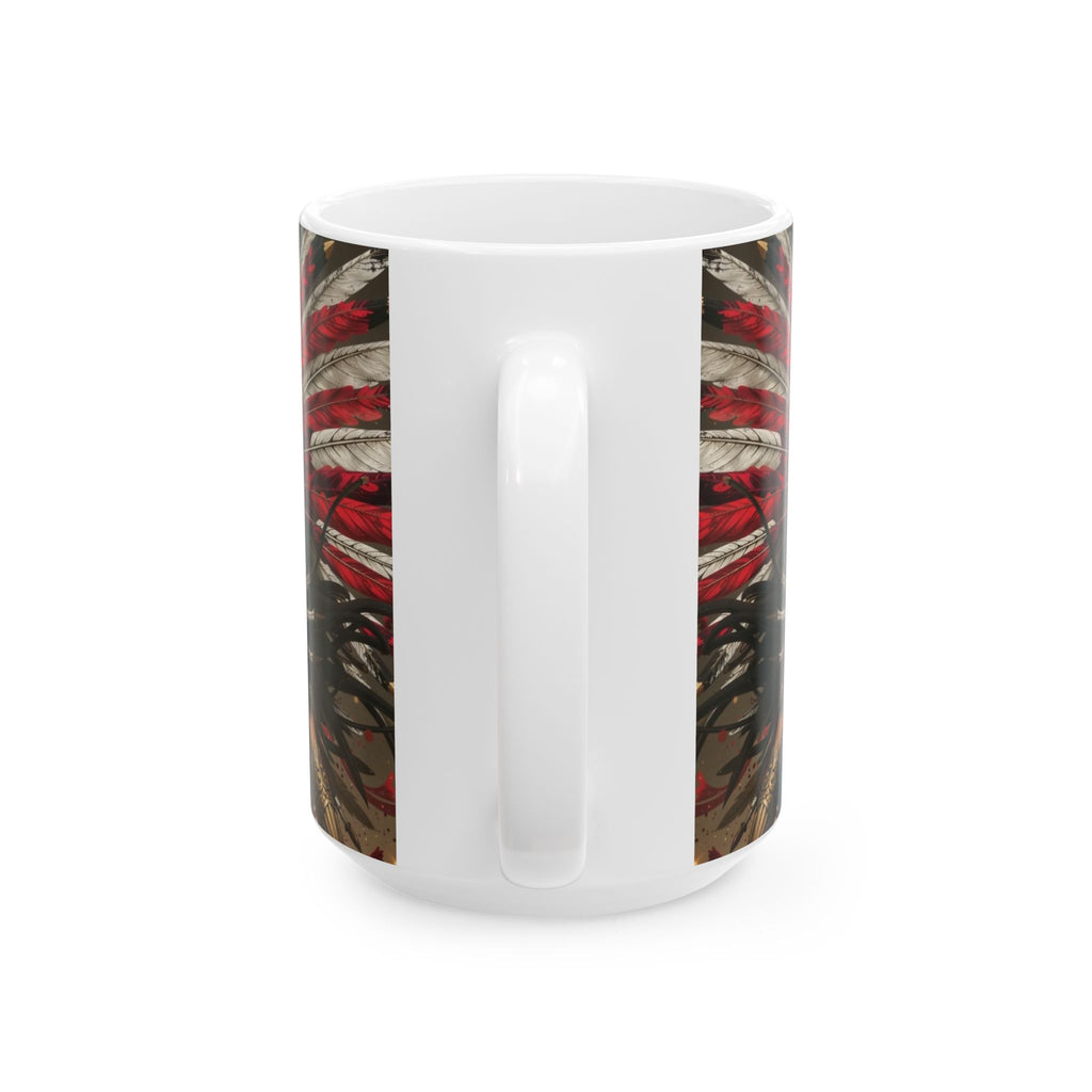 Aztec Warrior Queen – Ceramic Mug (11oz, 15oz • Dishwasher & Microwave Safe • Made in USA • Personalized Option)