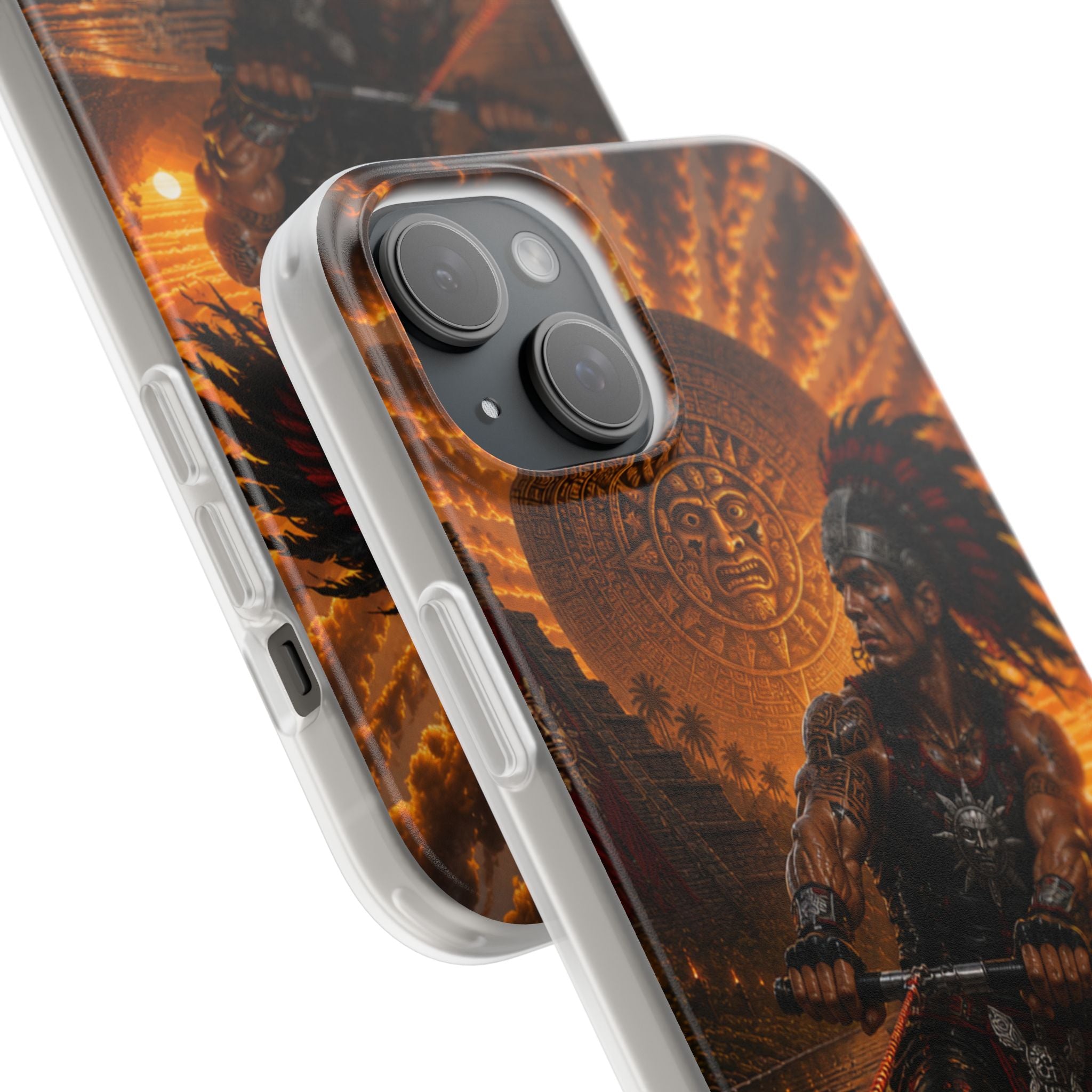 Aztec Wakeboard Male Warrior – Flexi Phone Case (iPhone & Samsung • Clear TPU • Made & Shipped in the USA • 🚚 FREE USA Shipping • Personalized Option)