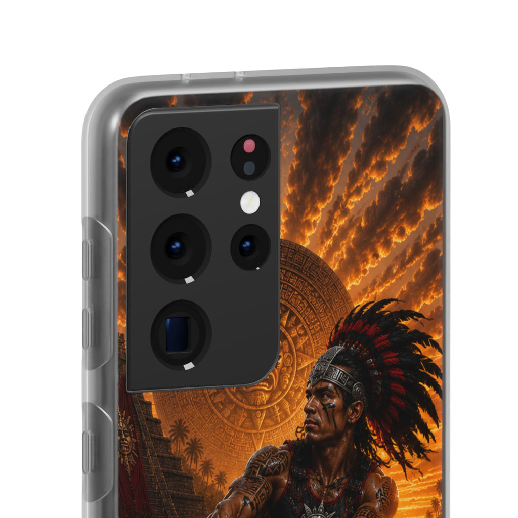 Aztec Wakeboard Male Warrior – Flexi Phone Case (iPhone & Samsung • Clear TPU • Made & Shipped in the USA • 🚚 FREE USA Shipping • Personalized Option)