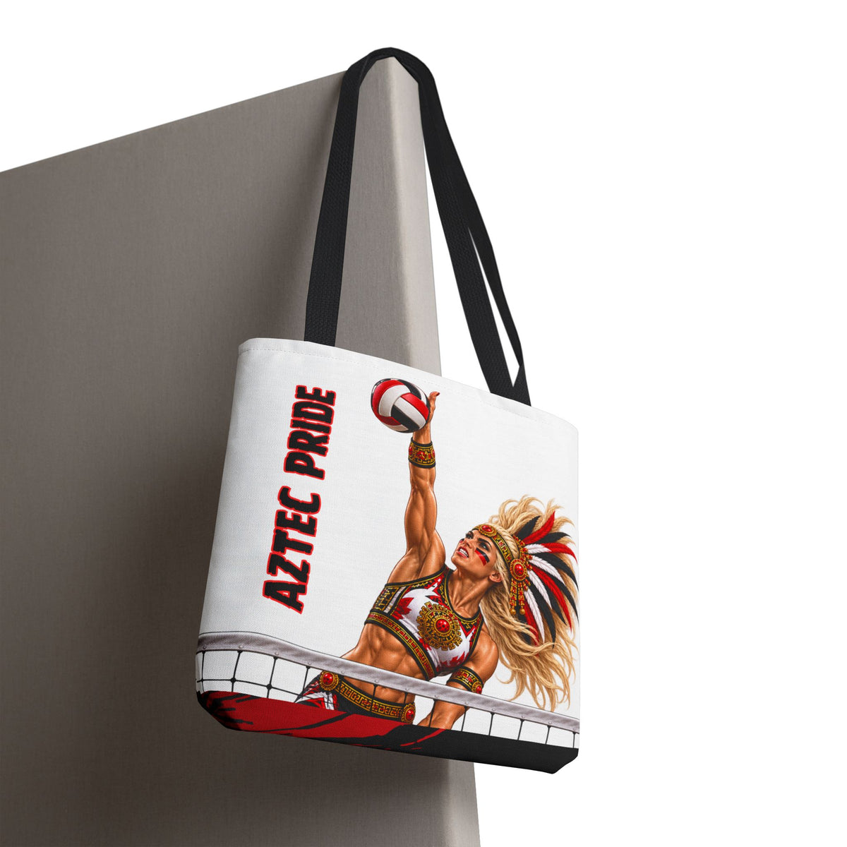 Aztec Volleyball Savage Warrior Tote Bag