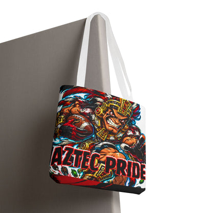Aztec Football Savage Warrior Tote Bag