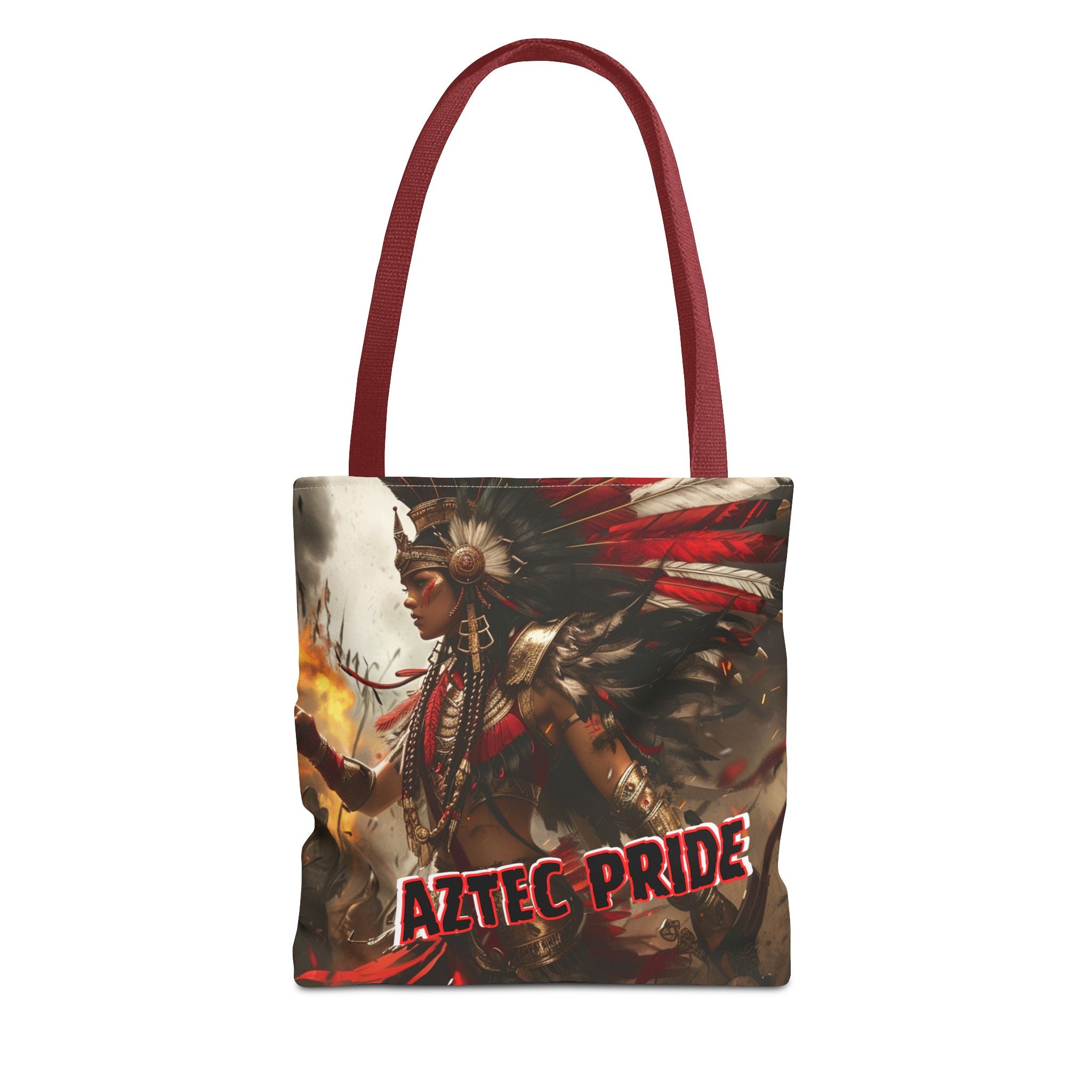 Aztec Warrior Queen Tote Bag – Aztec-Inspired Reusable Shopping Bag | GringoArte