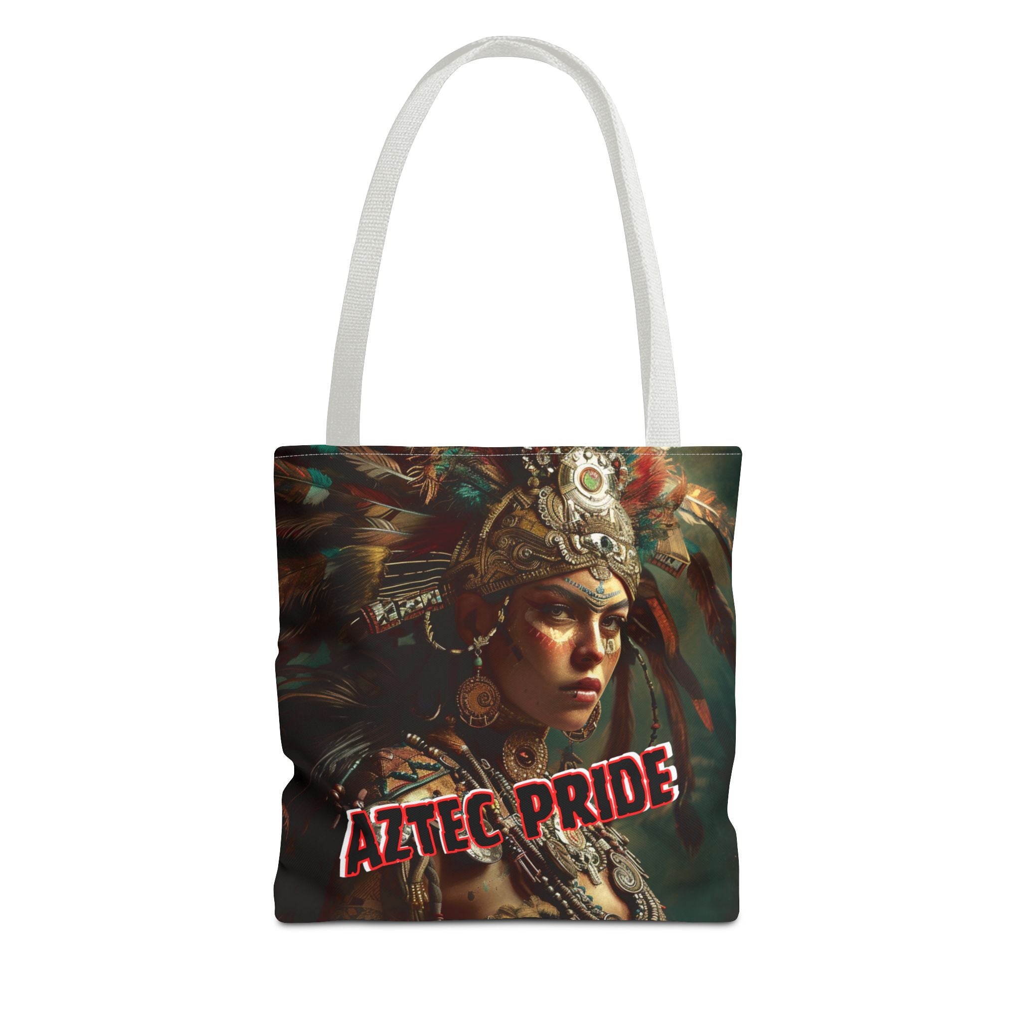 Aztec Warrior Goddess Tote Bag – Aztec-Inspired Reusable Shopping Bag | GringoArte