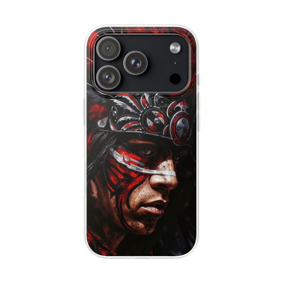 Aztec King of Kings – Flexi Phone Case (iPhone & Samsung • Clear TPU • Made in USA • Personalized Option)