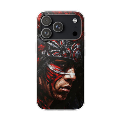 Aztec King of Kings – Flexi Phone Case (iPhone & Samsung • Clear TPU • Made in USA • Personalized Option)