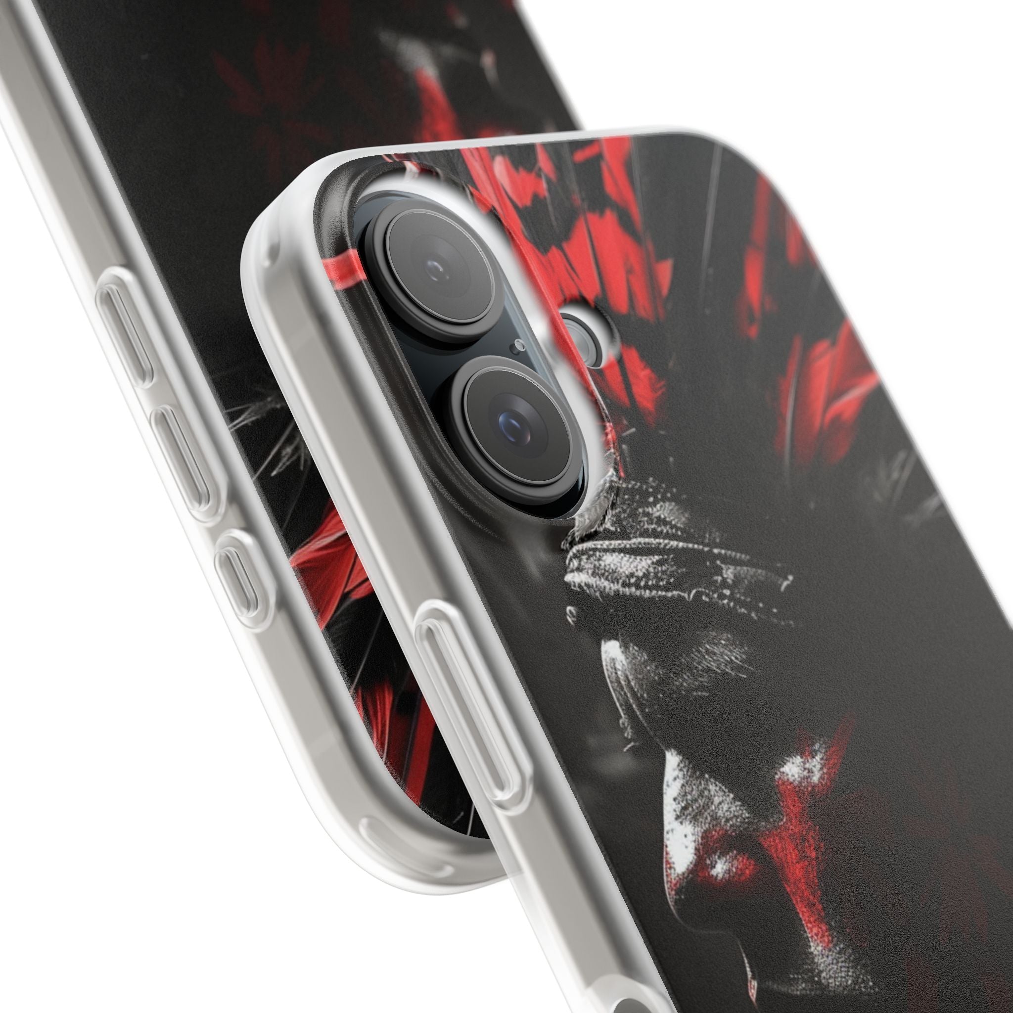 Aztec Jaguar Warrior – Flexi Phone Case (iPhone & Samsung • Clear TPU • Made in USA • Personalized Option)