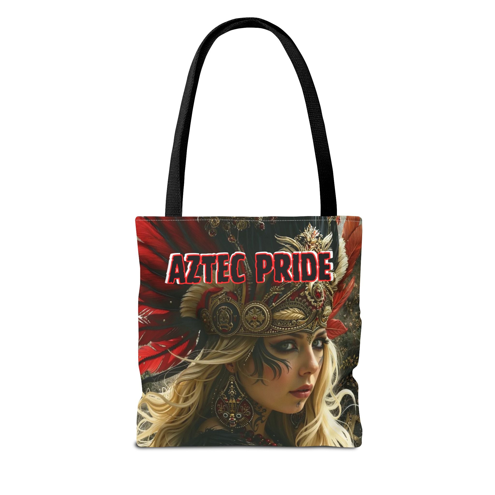 Aztec Fireheart Queen Tote Bag – Aztec-Inspired Reusable Shopping Bag | GringoArte