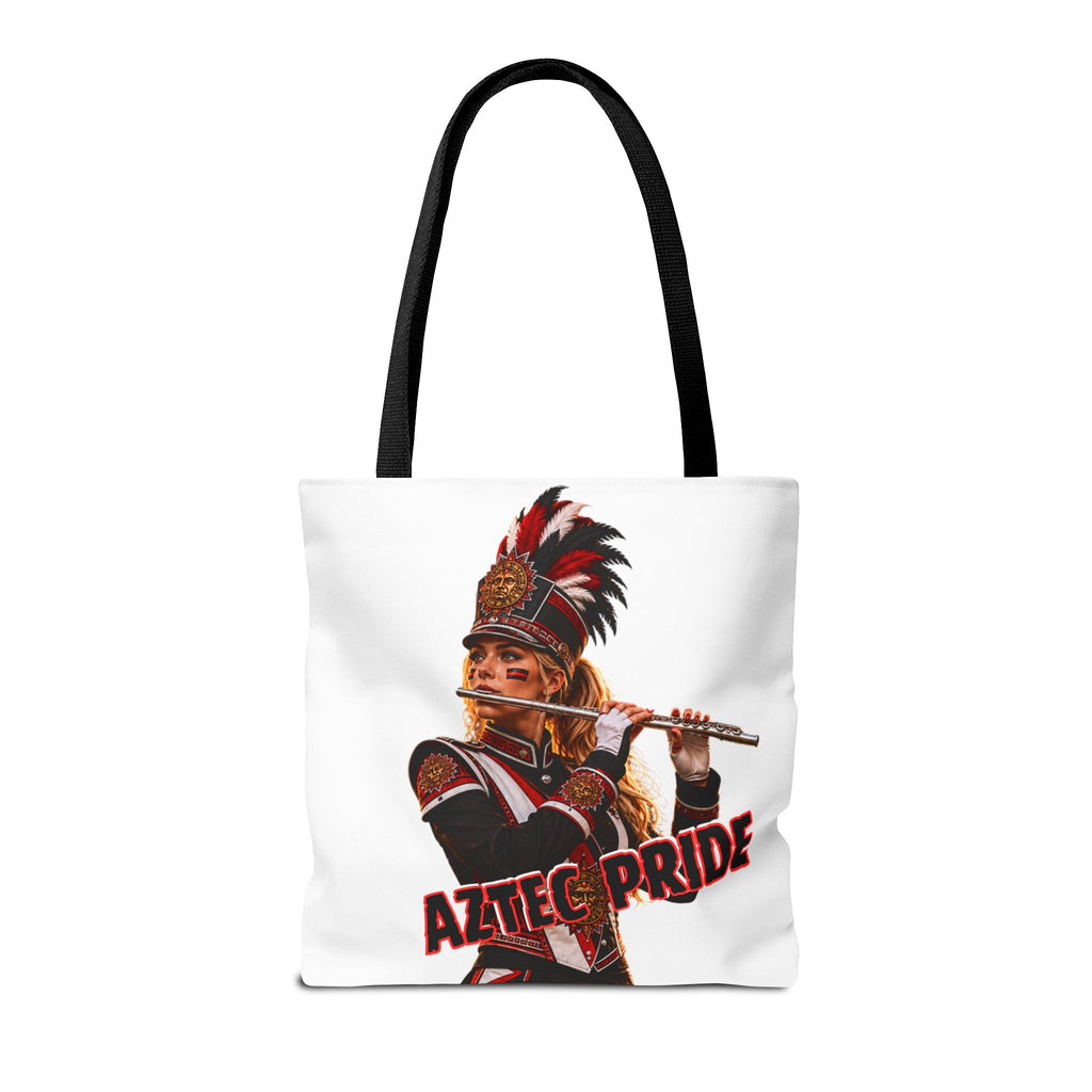 Aztec Band Warrior Tote Bag | Aztec-Inspired AI Art • Made & Shipped in the USA • 🚚 FREE USA Shipping • FREE Personalization